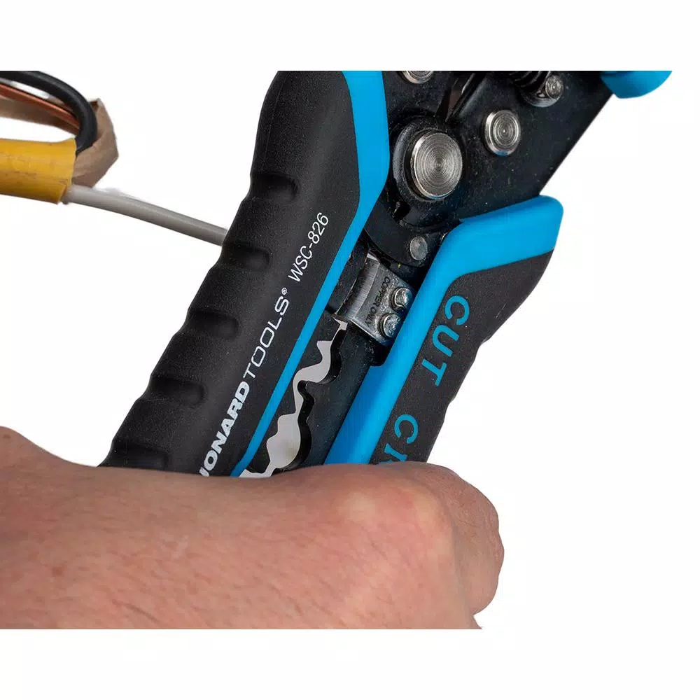 Jonard Tools WSC-826 3-in-1 Wire Stripper, Crimper, and Cutter (8-26 AWG)