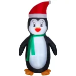 Gemmy 5 ft. Airblown Penguin Inflatable Holiday Decoration with LED Lights thumbnail 2