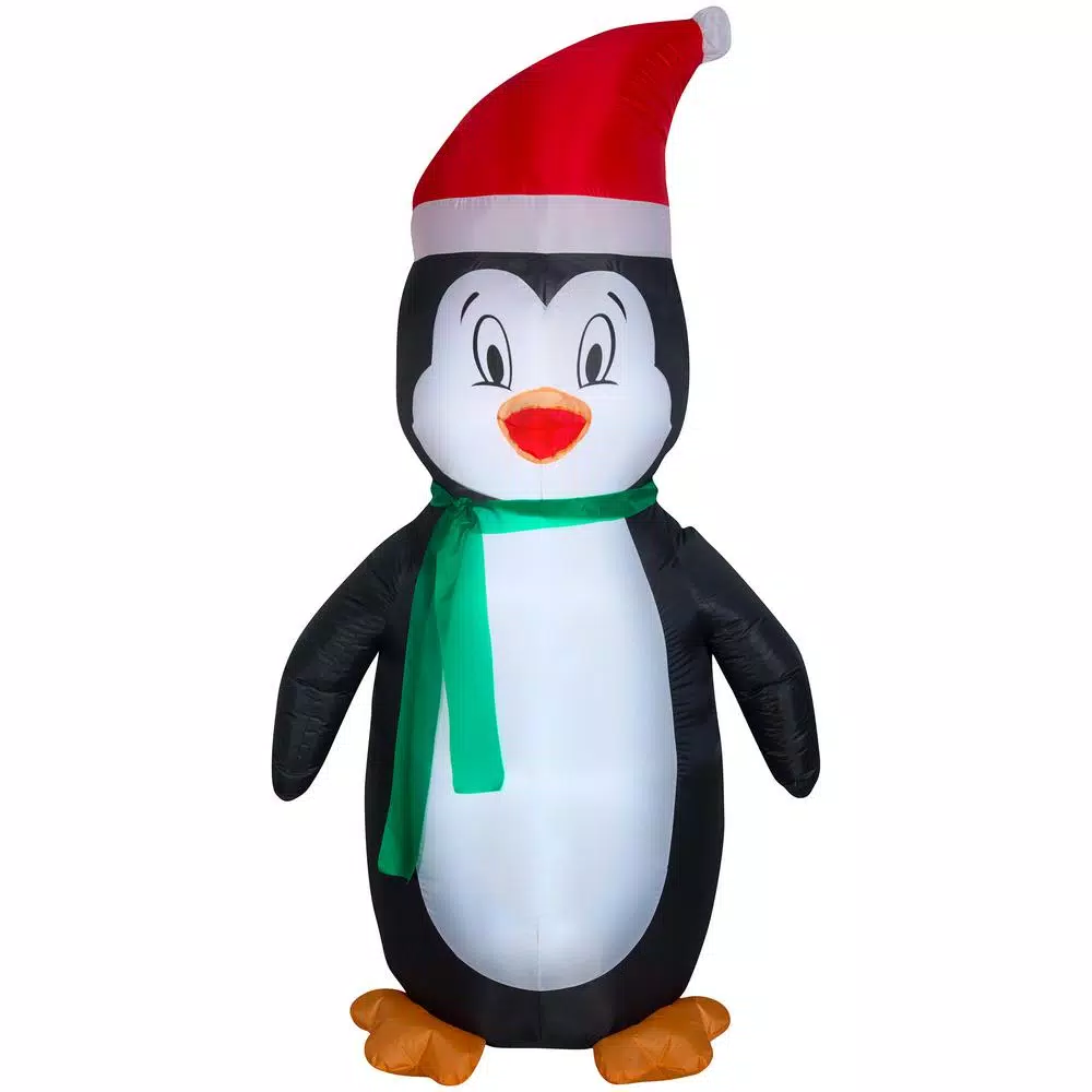Gemmy 5 ft. Airblown Penguin Inflatable Holiday Decoration with LED Lights