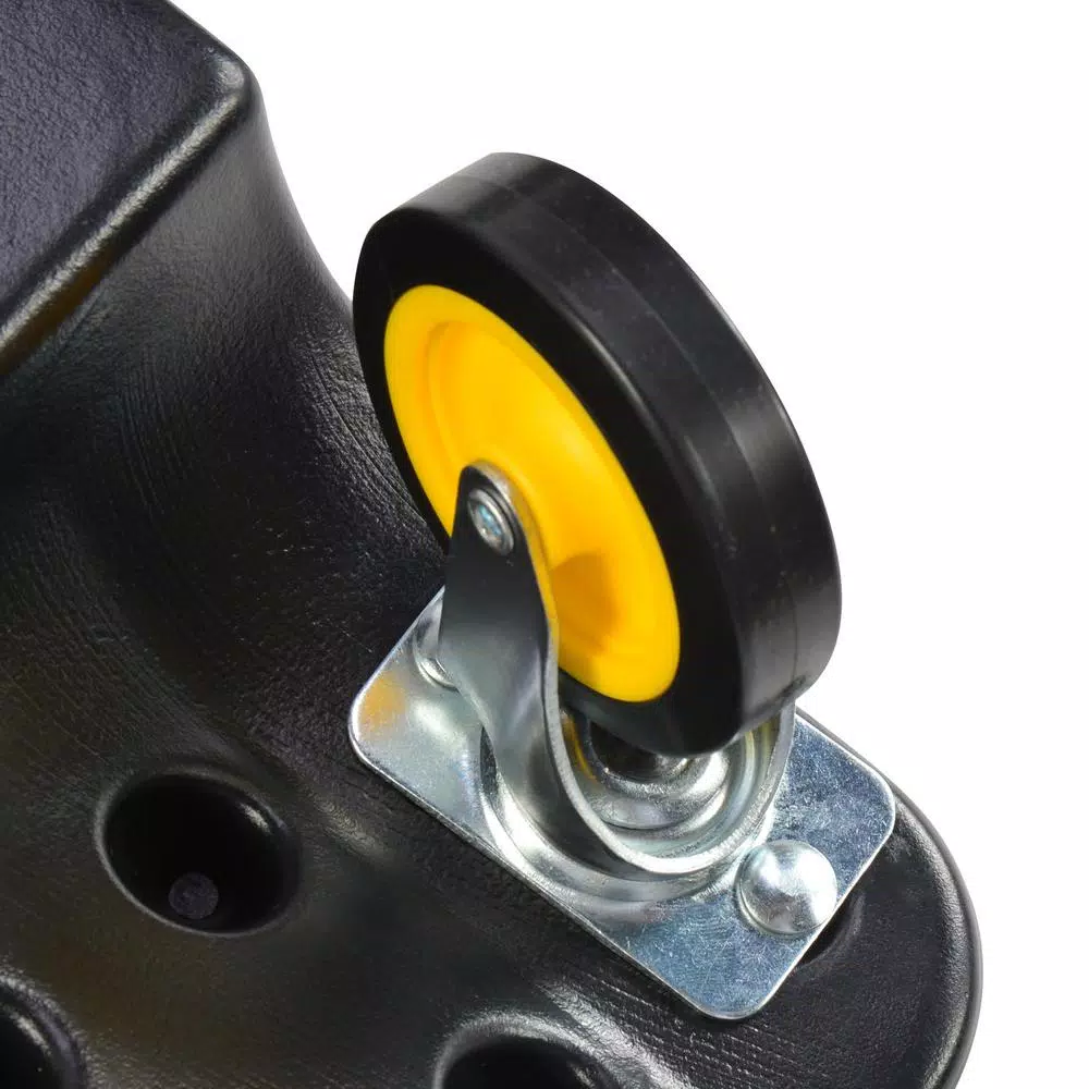 Omega Lift 48 in. HDPE Plastic Mechanic Creeper with Padded Headrest and Dual Tool Trays, 440 lb. Capacity