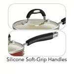 Tramontina Gourmet Ceramica Deluxe 1.5 Qt. Aluminum Ceramic Nonstick Sauce Pan with Glass Lid, Copper thumbnail 4
