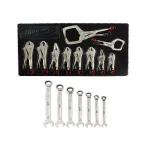 Milwaukee 17-Piece SAE Ratcheting Wrench and TORQUE LOCK™ Locking Pliers Mechanic Tool Set thumbnail 1