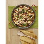 IMUSA 15 in. Aluminized Carbon Steel Paella Pan, Silver thumbnail 3