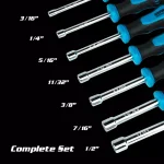 Capri Tools Kontour 7-Piece SAE Hollow Shaft Nut Driver Set thumbnail 5
