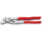 Knipex 10 in. Forged Steel Self-Ratcheting Pliers Wrench with Nickel Plating thumbnail 1