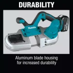 Makita 18V LXT Cordless Compact Band Saw Kit with 5.0 Ah Battery and Charger thumbnail 10