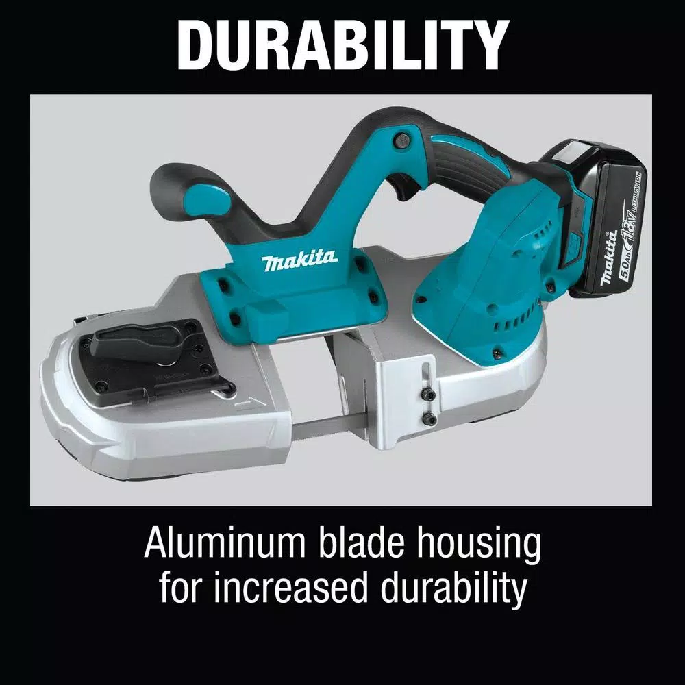Makita 18V LXT Cordless Compact Band Saw Kit with 5.0 Ah Battery and Charger