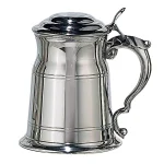 Heim Concept Silver 19 oz. Sheffield Pewter Tankard with Glass Bottom thumbnail 1