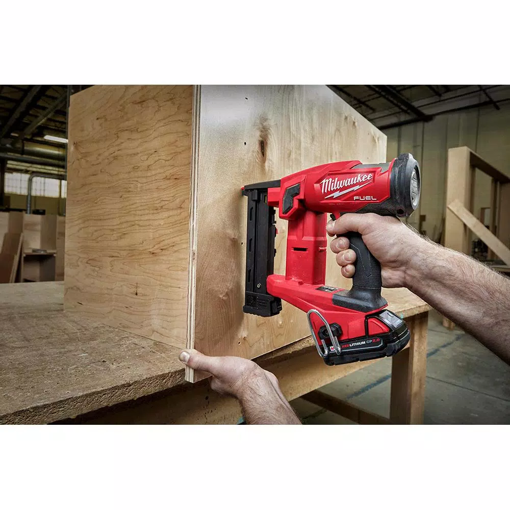 Milwaukee M18 FUEL 18-Gauge 1/4 in. Narrow Crown Cordless Stapler Kit with 2.0 Ah Battery and Charger