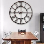 Utopia Alley Rivet Roman 45 in. Distressed Bronze Oversize Industrial Wall Clock thumbnail 13