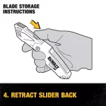 DEWALT Auto Load Folding Utility Knife with Integrated Blade Storage thumbnail 13
