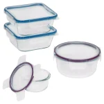 Snapware Total Solutions 8-Piece Glass Food Storage Set with Write + Erase Lids thumbnail 1