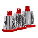 As Seen on TV NutriSlicer 3-in-1 Rotating Mandoline Slicer and Grater, Stainless Steel thumbnail 2