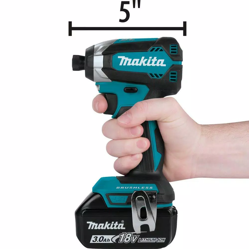Makita 18V LXT Brushless Cordless Impact Driver Kit with 3.0Ah Battery and Charger