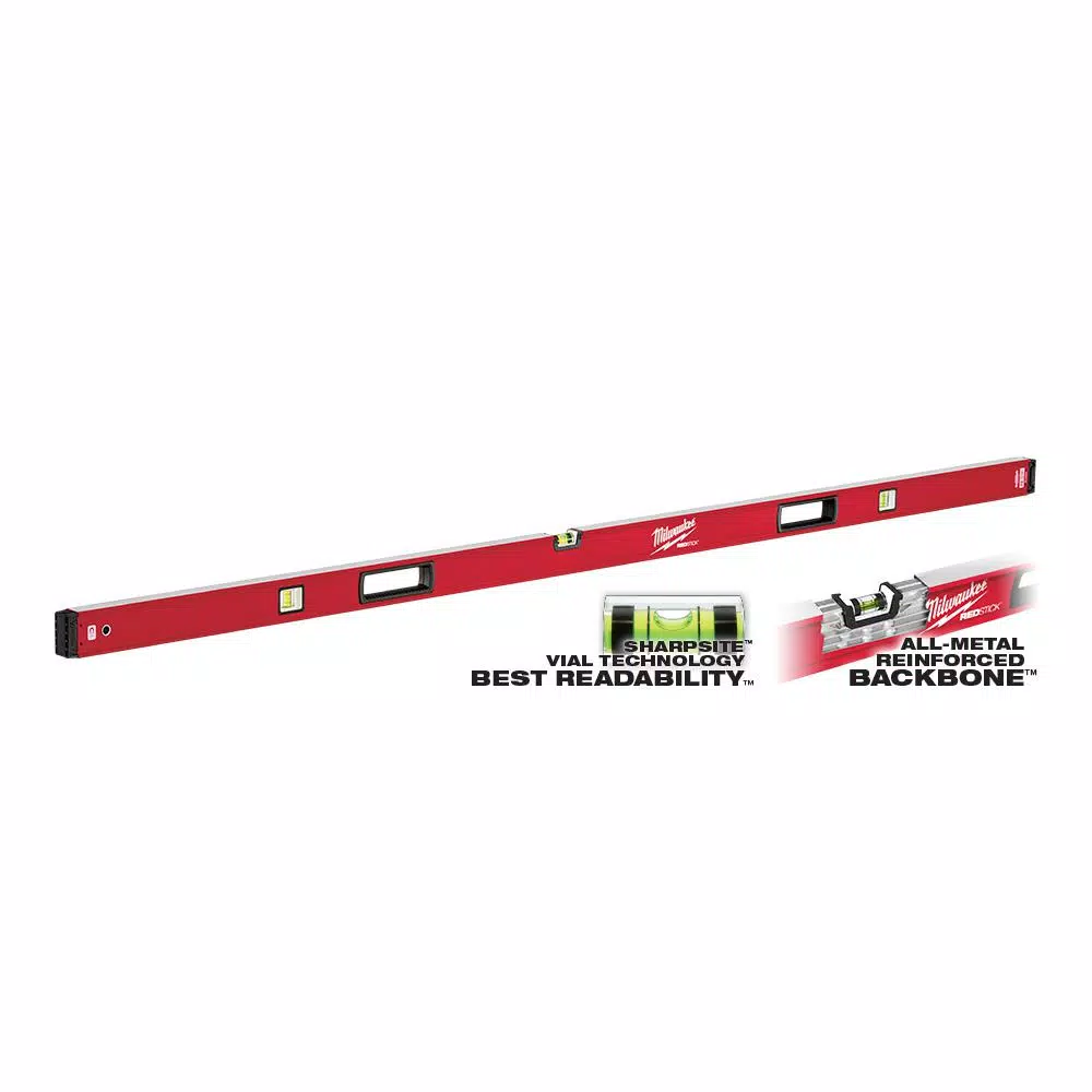 Milwaukee REDSTICK 78 in. Magnetic Box Level