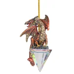 Design Toscano 3.5 in. Diamond Dragon Gothic Holiday Ornament Set, 3-Piece thumbnail 3