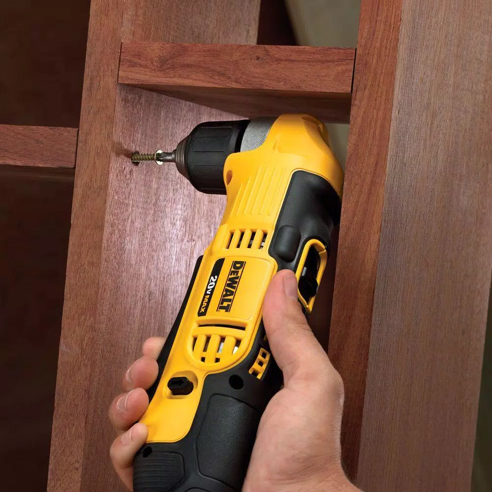 DEWALT 20V MAX Cordless 3/8 in. Right Angle Drill/Driver Kit with 1.3Ah Battery, Charger & Bag