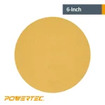 POWERTEC 6-Inch 220 Grit Aluminum Oxide PSA Sanding Discs, 100-Pack thumbnail 4