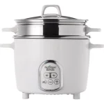 AROMA NutriWare 7-Cup Digital Rice Cooker and Food Steamer with Saute-Then-Simmer Technology, White thumbnail 1