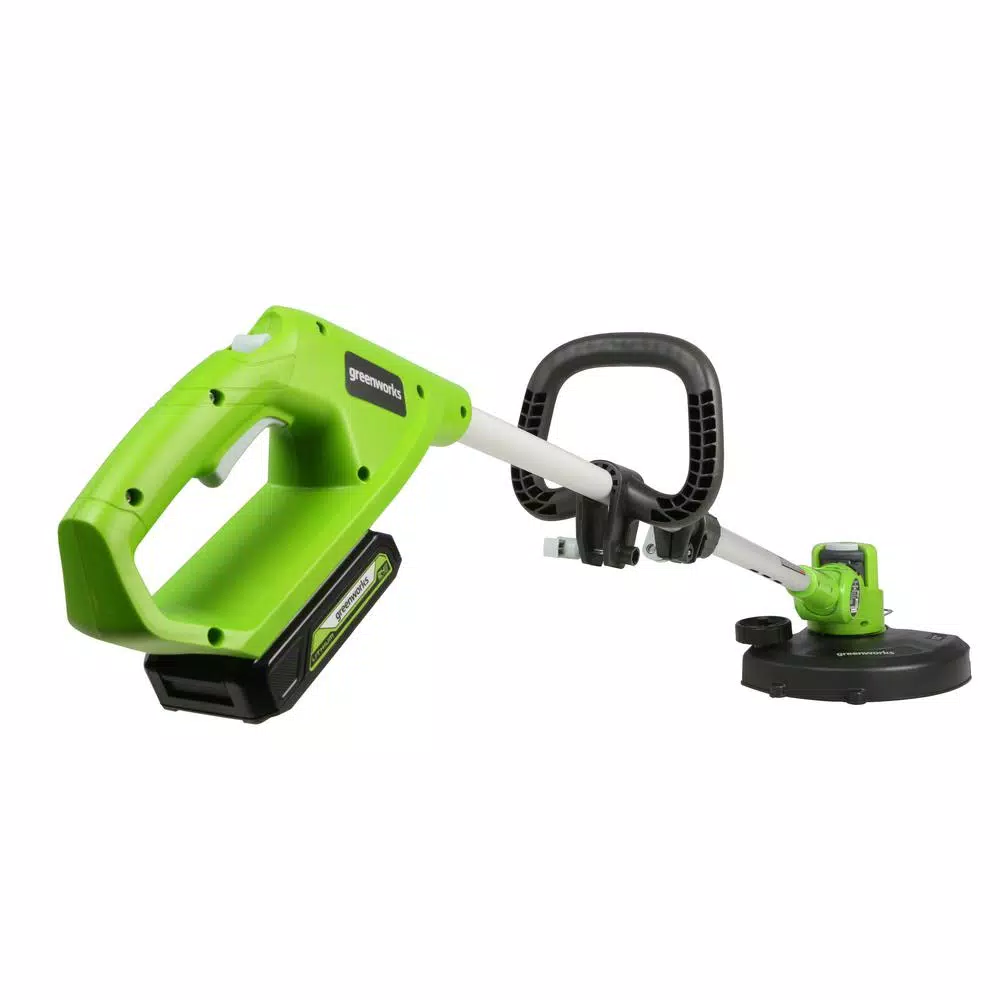 Greenworks 24V Cordless String Trimmer with 2.0 Ah Battery and Charger, 12 in. Cutting Width