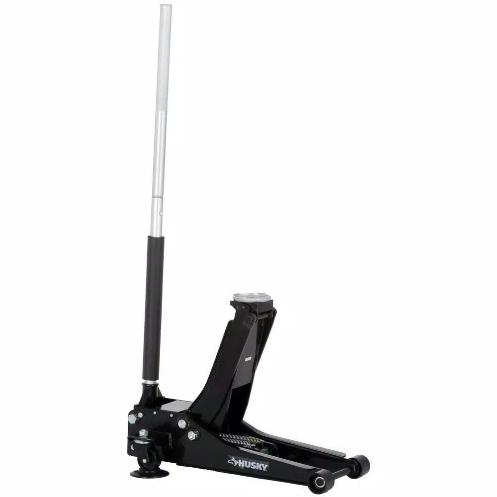 Husky 3-Ton Low Profile Floor Jack with Quick Lift and Dual Pump Design