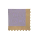 Sugar Plum Party SugarPlum Boho Paper Lunch Napkins, 32-Piece Assorted Colors thumbnail 1