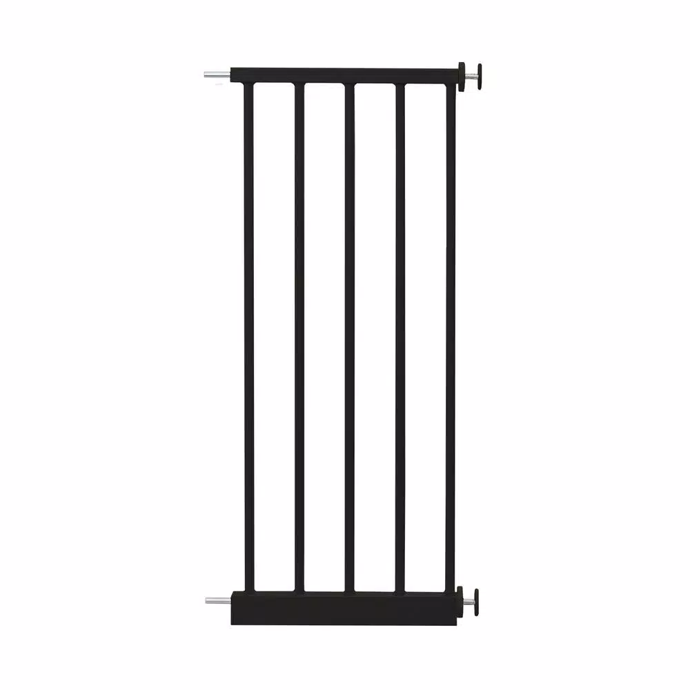Perma Child Safety 12 in. W x 30 in. H Black Baby Gate Extension Panel for Standard Height Gates