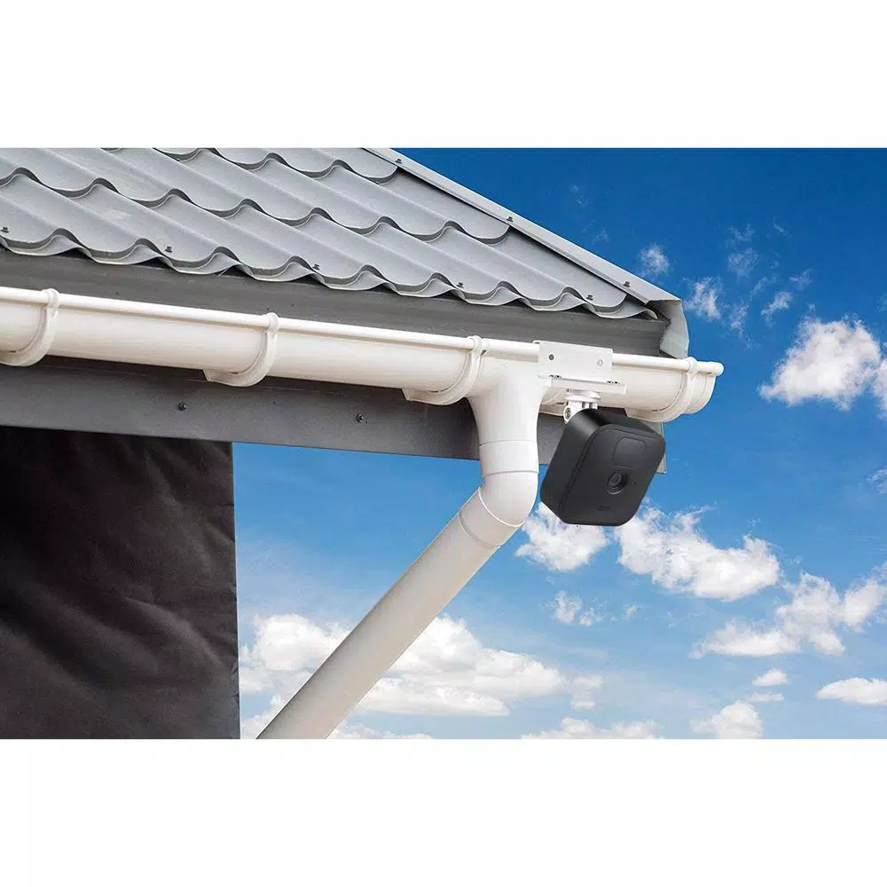 Wasserstein Weatherproof Gutter Mount for Blink Outdoor, XT and XT2 Cameras, 2-Pack, White
