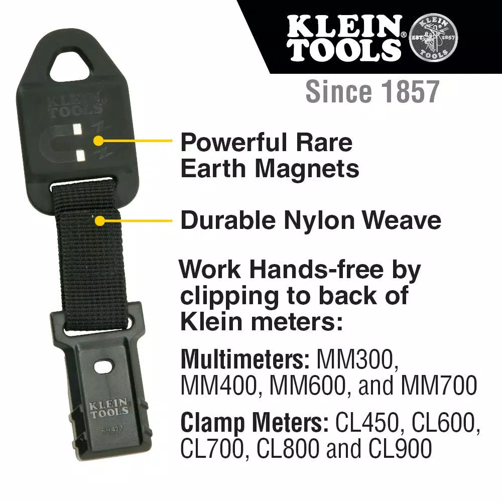 Klein Tools Magnetic Hanger for Multimeters and Clamp Meters