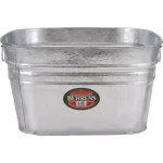 Behrens 15.5 Gallon Hot Dipped Galvanized Steel Square Utility Tub thumbnail 1
