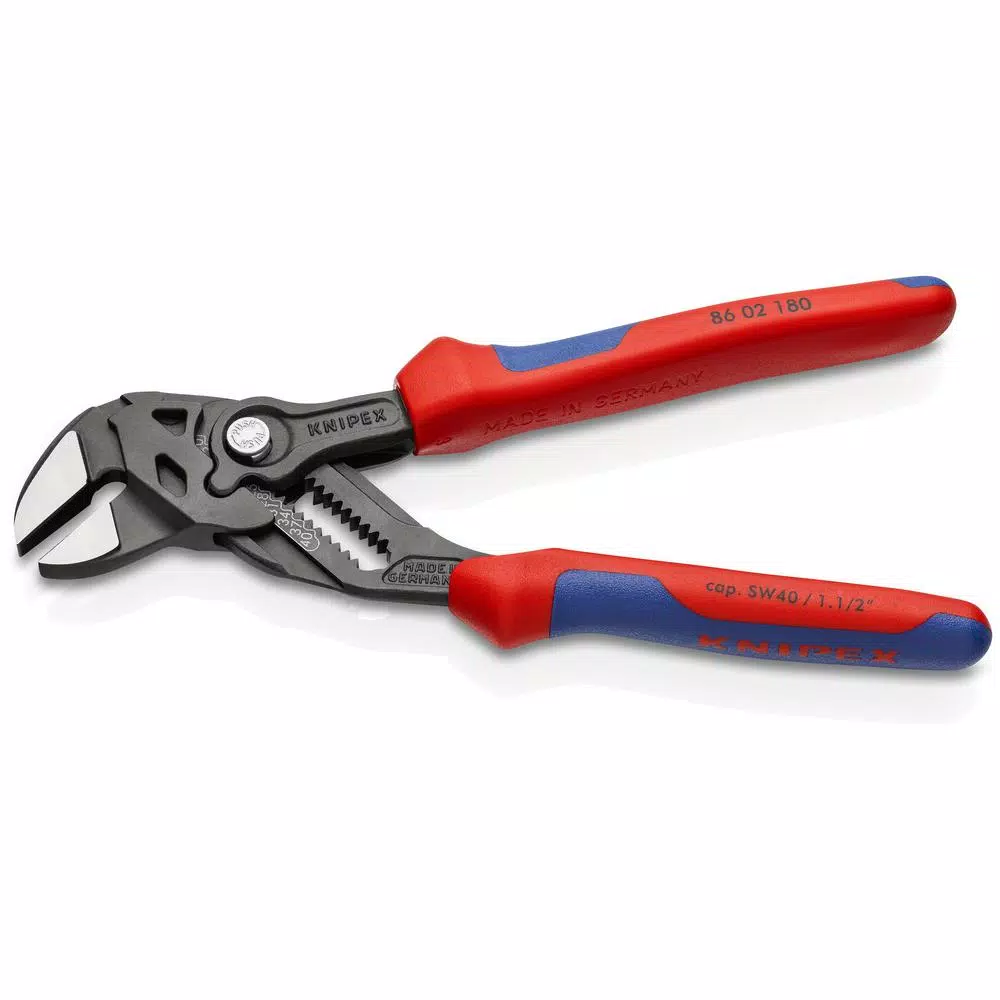 KNIPEX 7-1/4 in. Pliers Wrench with Comfort Grip Handles, Black