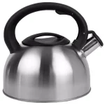 Home Basics Silver Stainless Steel Whistling Tea Kettle, 2.5L Capacity, Modern Design thumbnail 1