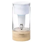 Zero Water ZeroWater 30 Cup Glass Water Filter Pitcher Dispenser with Wooden Base and Ready-Pour Technology thumbnail 1
