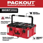Milwaukee M18 FUEL Impact Wrench & 117-Pc Ratchet, Socket, and PACKOUT Modular Storage Combo Kit thumbnail 7