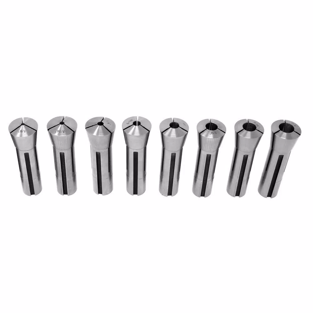 WEN 8-Piece Imperial R8 Collet Set for Metal Milling Machines