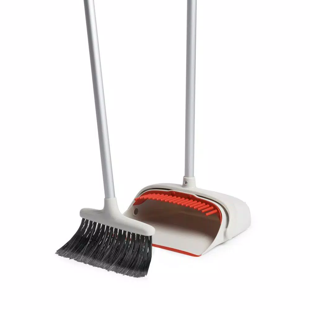 OXO Good Grips Upright Sweep Set, Broom and Dustpan with Compact Storage