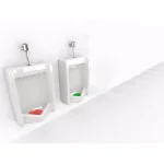 Alpine Industries Cherry Flat Anti-Splash Urinal Screen, 10-Pack thumbnail 4