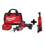 Milwaukee M12 FUEL 12V Brushless Cordless HACKZALL Reciprocating Saw Kit with Free 3/8 in. Ratchet thumbnail 1