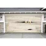 My Door Decor 7 ft. x 16 ft. Halloween Mummy Face Garage Door Banner Mural thumbnail 2