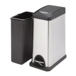 Honey-Can-Do 2.1 Gal. Rectangular Stainless Steel Step Trash Can thumbnail 2