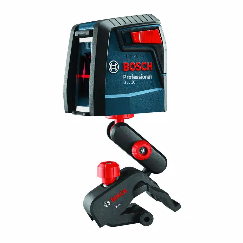 Bosch GLL30-RT Factory Reconditioned Self-Leveling Cross-Line Laser Level Kit, 30 ft.