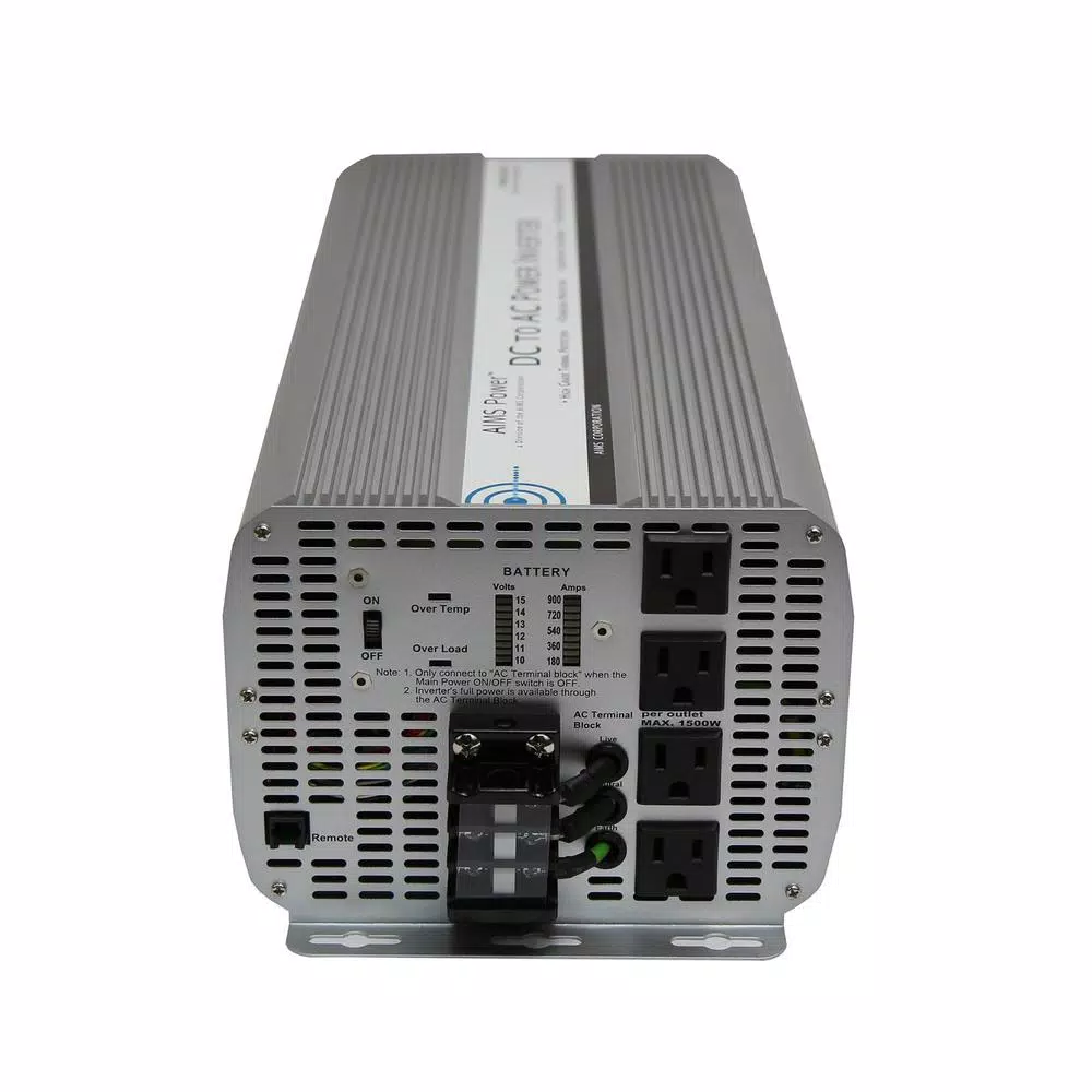 AIMS POWER 8000-Watt Modified Sine Wave Power Inverter, 12V DC to 120V AC with 16000W Surge