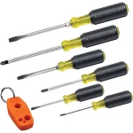 Klein Tools 6-Piece Screwdriver Set with Patented Magnetizer/Demagnetizer and Cushion-Grip Handles thumbnail 1