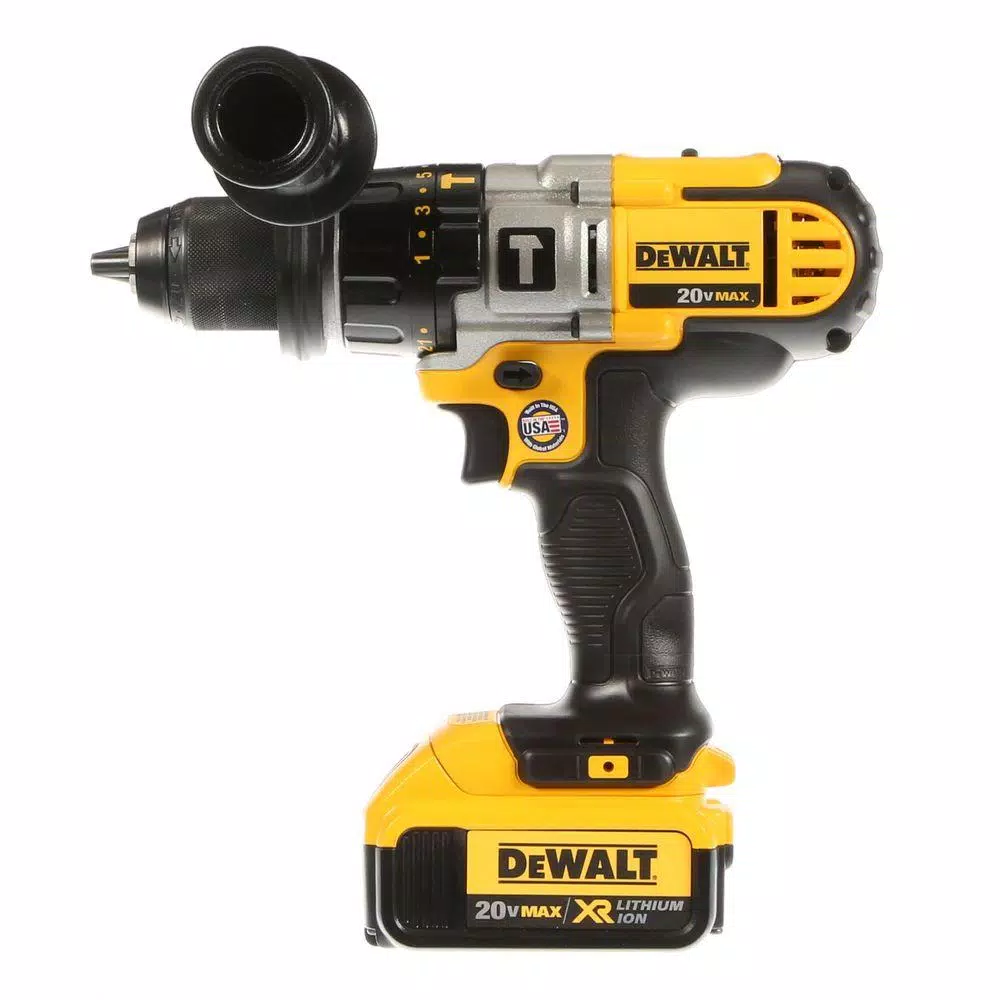 DEWALT 20V MAX Cordless 1/2 in. Hammer Drill Kit with (2) 4 Ah Batteries, Charger & Case