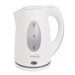 PREMIUM 6-Cup Cordless White Electric Tea Kettle with Detachable Base, 1.6 QT thumbnail 1
