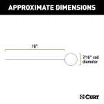 CURT Fish Wire for 7/16" Diameter Bolts, 18" Spring Steel thumbnail 4