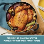Farberware 10.5 Qt. Aluminum Nonstick Stock Pot with Glass Lid, Black thumbnail 8