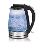 Hamilton Beach 1.7 Liter Glass Electric Kettle, 1500W Rapid Boil with Blue Illumination thumbnail 1