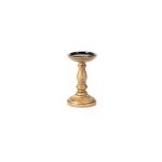 IMAX Rozzi Wooden Candle Holders Set of 5 - Rustic Multi-Colored Candlesticks thumbnail 8