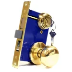 Premier Lock Brass Finish Iron Gate Mortise Entry Door Lock Set, Right Hand, 2-1/2 in. Backset thumbnail 1